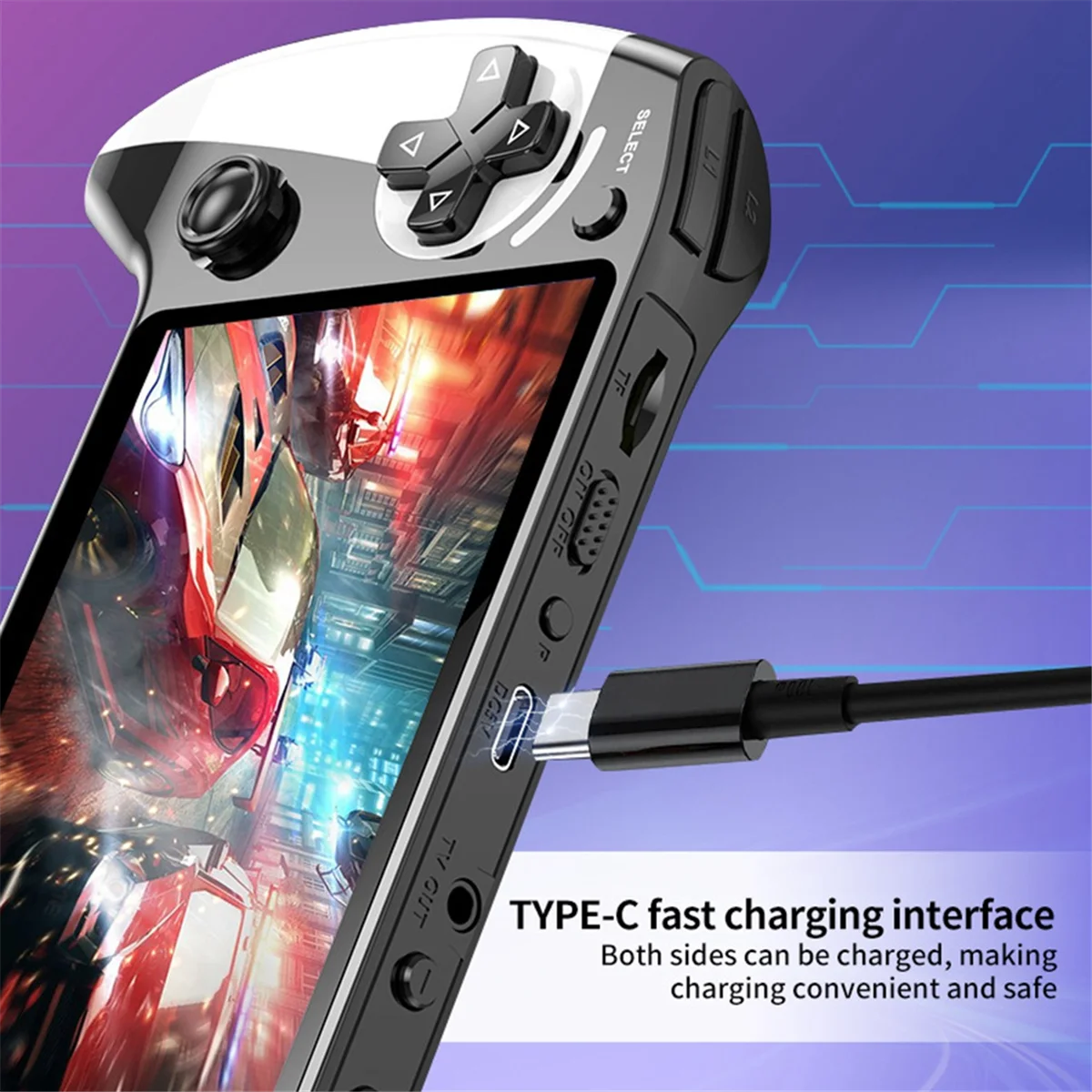 P52.0BAAZ Fast 】X9 Handheld Game Console 8GB 2000+ Games 5.5inch IPS Screen Retro  Game Console